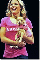 Marriott's "Legally Blonde" A Guilty Pleasure 1 What makes a musical culturally popular? This is a psychological question of the highest order and one that is on display at the Marriott Lincolnshire in the form of Legally Blonde, The Musical. This little juggernaut defied its critics when it premiered on Broadway several years ago to become an audience favorite. Much credit has to be given to MTV which taped the production for its network as well as airing a "reality" show in which a replacement for Laura Bell Bundy, the original stage Elle, was sought. This allowed the public to decide for itself whether or not Legally Blonde was worthy of a hit run and the response was sensational, and for good reason.