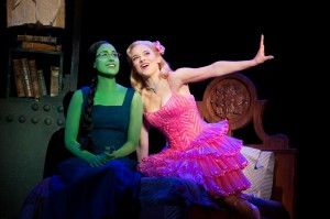 WICKED RETURNS HOME MUCH MORE GROUNDED AFTER 10 YEARS 1 It has been ten years since Wicked parked itself at the Gershwin Theatre on Broadway, and from almost the moment the Time Dragon clock starting counting box office receipts, the juggernaut has done over a million dollars a week and shows no signs of any decline. After a three year run in Chicago (and two tours later) Wicked returns to is other home, the Oriental Theatre. Alison Luff and Jenn Gambatese (Photo by Joan Marcus)