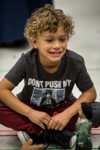 FIVE YOUNG NEWCOMERS MAKE THEIR GOODMAN DEBUT IN A CHRISTMAS CAROL: WILLIAM A. BURKE, NATHANIEL BUESCHER, PHILLIP CUSIC, SKYE SPARKS AND AVA MORSE 3 Goodman Theatre is decking its halls as A Christmas Carol begins rehearsals for the 37th annual production that “manages to grow brighter and more affecting with every season” (Chicago Sun-Times). Artistic Associate Henry Wishcamper directs the holiday classic for the second time, complete with five young performers cast from hundreds of Chicagoland children who auditioned. Making their Goodman debut are:Nathaniel Buescher (age 7, Chicago) as Tiny Tim; William A. Burke (age 15, Chicago) as Young Scrooge/Turkey Boy; Phillip Cusic (age 11, Chicago) as Peter Cratchit/Ignorance; Ava Morse (age 8, Naperville) as Emily Cratchit/Pratt/Want/Child in Doorway; and Skye Sparks (age 11, Naperville) as Belinda Cratchit. As previously announced, Larry Yando returns for his seventh year as the miserly Ebenezer Scrooge fresh off his critically-acclaimed turn in the title role of King Lear at Chicago Shakespeare Theater, along with 14 newcomers and 11 returning actors. A Christmas Carol runsNovember 15 – December 28 in the Goodman’s Albert Theatre. Tickets ($25 - $93; subject to change) are available online at GoodmanTheatre.org/Joy, by phone at312.443.3800 or at the box office (170 North Dearborn). Fifth Third Bank is the Major Corporate Sponsor, PepsiCo is the Official Beverage Sponsor, Aon Corporation and KPMG LLP are the Corporate Sponsor Partners, and Chicago Tribune is the Media Partner for A Christmas Carol.“I am really excited to be Tiny Tim; I have wanted this role my entire life,” said seven-year-old Buescher. “Rehearsals are a lot of fun and I love riding on the sled. The pants are hard to put on. Why do you think they made them so difficult to put on in the olden days? I am really looking forward to all of the fun and seeing my family in the audience. I also can’t wait for opening night and seeing everyone so happy. Nathaniel Buescher (Tiny Tim) in rehearsal for A Christmas Carol at Goodman Theatre (November 15 - December 28, 2014). www.goodmantheatre.org/joy